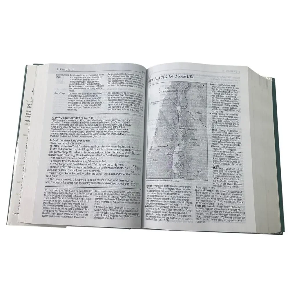 Tyndale NLT Life Application Study Bible Hardcover Large Print Second Edition